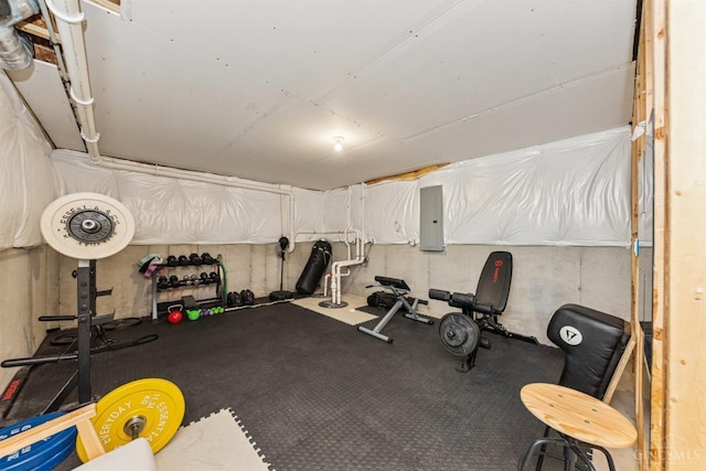 1750 Parkfield Way, Goshen Twp, OH 45122 - workout area with electric panel