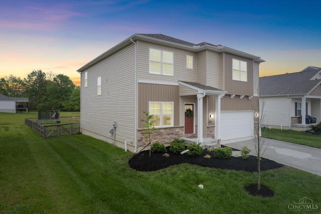 1750 Parkfield Way, Goshen Twp, OH 45122 - traditional-style home featuring an attached garage, driveway, and a yard