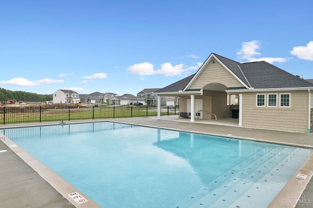 1750 Parkfield Way, Goshen Twp, OH 45122 - view of pool with fence, a residential view, and a patio