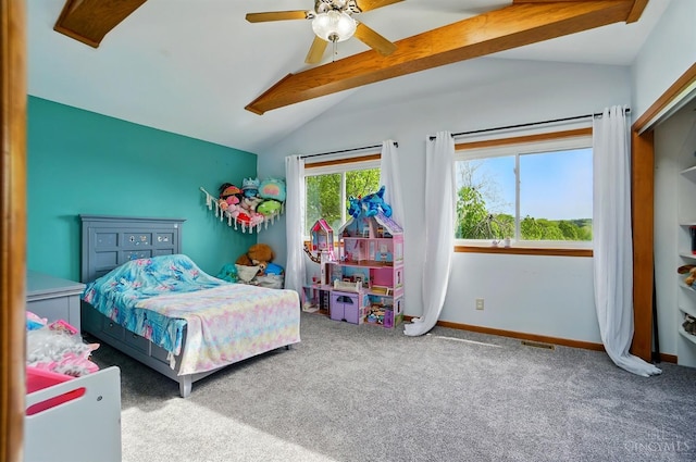 11675 New Biddinger Rd, Harrison Twp, OH 45030 - carpeted bedroom with baseboards and a ceiling fan