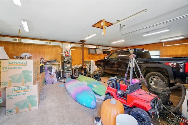 11675 New Biddinger Rd, Harrison Twp, OH 45030 - garage with wood walls