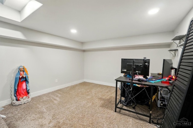 11675 New Biddinger Rd, Harrison Twp, OH 45030 - carpeted office featuring baseboards and recessed lighting