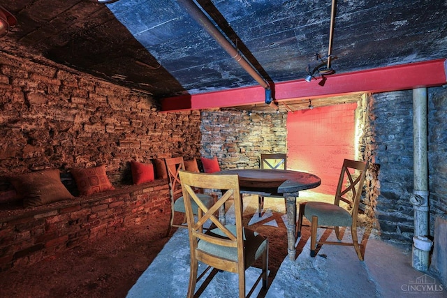 view of dining space