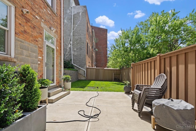 view of patio / terrace with entry steps