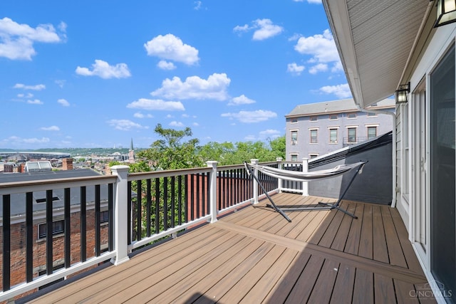 view of wooden terrace