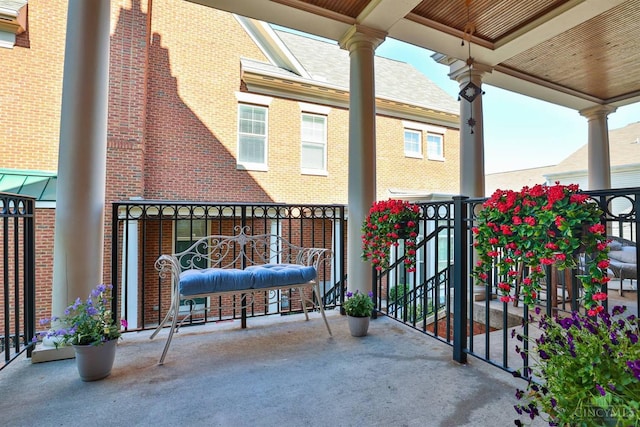 view of balcony