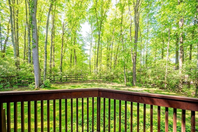 5672 Crooked Tree Ln, Miami Twp, OH 45150 - view of wooden deck