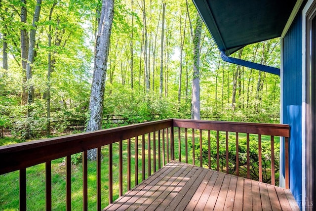 5672 Crooked Tree Ln, Miami Twp, OH 45150 - deck with a view of trees and a lawn