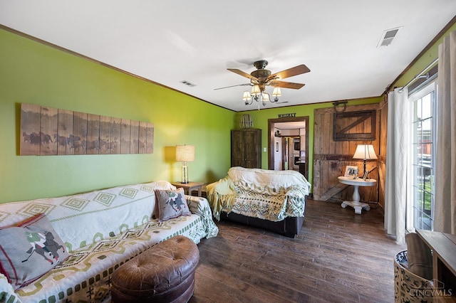 6241 Marathon Edenton Rd, Wayne Twp, OH 45107 - living area featuring wood finished floors and ceiling fan