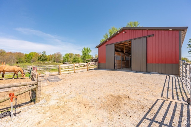 6241 Marathon Edenton Rd, Wayne Twp, OH 45107 - horse barn featuring a view of countryside