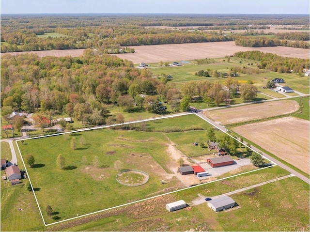 6241 Marathon Edenton Rd, Wayne Twp, OH 45107 - aerial view of sparsely populated area with property boundaries highlighted