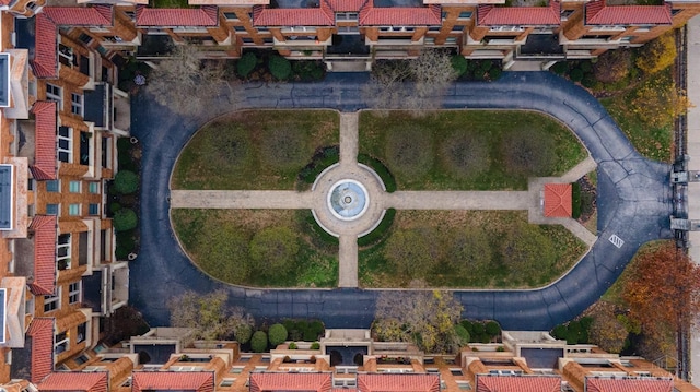 aerial view of residential area
