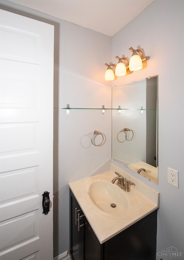 bathroom with vanity