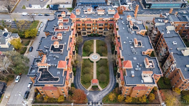 aerial view of property's location