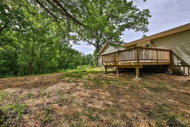 640 Frye Rd, Clay Twp, OH 45171 - view of yard with a deck