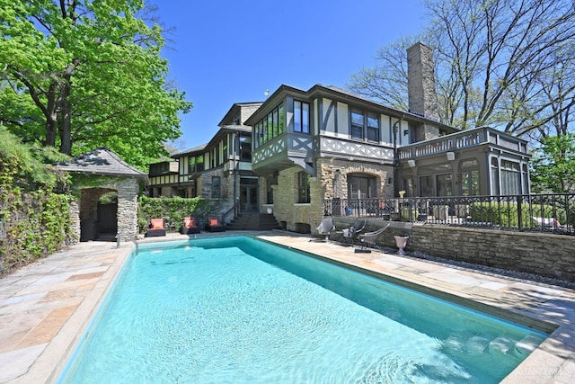 1 Beech Crest Ln, Cincinnati, OH 45206 - outdoor pool featuring a patio area