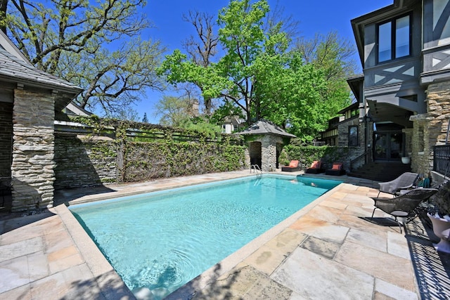 1 Beech Crest Ln, Cincinnati, OH 45206 - view of swimming pool with a patio and a fenced backyard