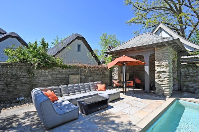 1 Beech Crest Ln, Cincinnati, OH 45206 - view of patio / terrace with an outdoor living space