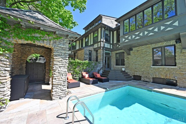 1 Beech Crest Ln, Cincinnati, OH 45206 - outdoor pool featuring a patio