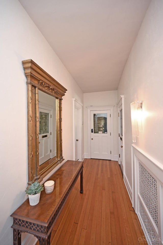 1 Beech Crest Ln, Cincinnati, OH 45206 - hallway with hardwood / wood-style floors and baseboards