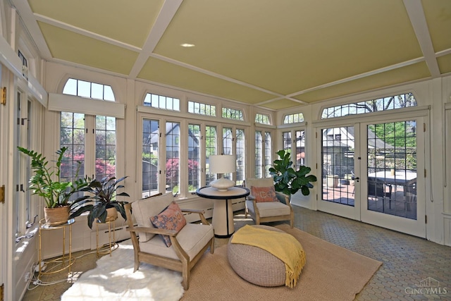 1 Beech Crest Ln, Cincinnati, OH 45206 - sunroom / solarium featuring french doors and healthy amount of natural light