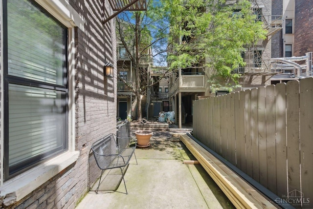 1406 Republic St Unit 102, Cincinnati, OH 45202 - view of patio with fence