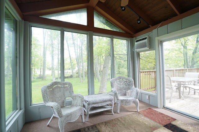 1260 Pine Forest Dr, Pierce Twp, OH 45102 - sunroom with a wall mounted AC