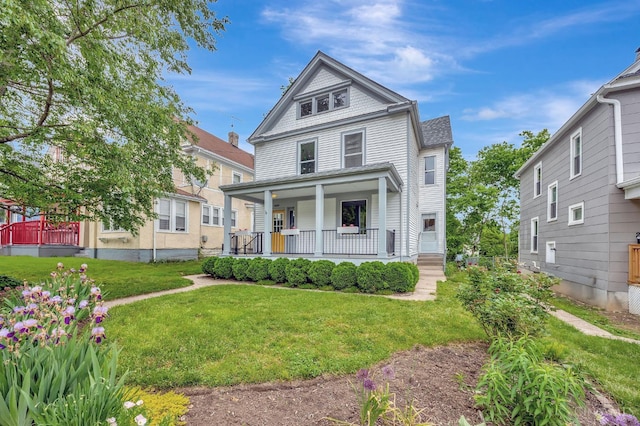 4604 Simpson Ave, Cincinnati, OH 45227 - american foursquare style home featuring covered porch and a front yard