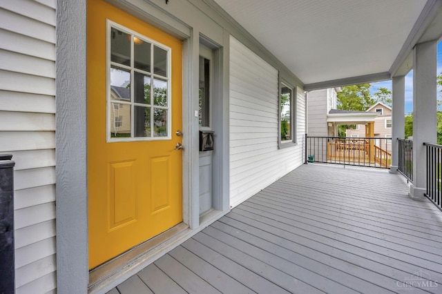 4604 Simpson Ave, Cincinnati, OH 45227 - wooden deck featuring a porch