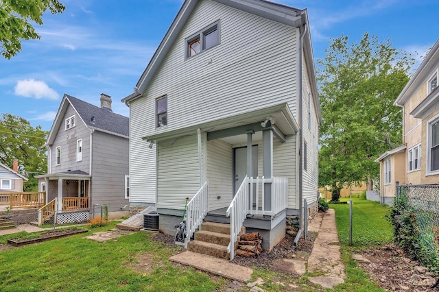 4604 Simpson Ave, Cincinnati, OH 45227 - back of property with central air condition unit