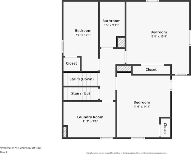 4604 Simpson Ave, Cincinnati, OH 45227 - property floor plan