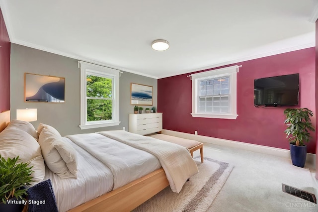 4604 Simpson Ave, Cincinnati, OH 45227 - carpeted bedroom with crown molding and baseboards