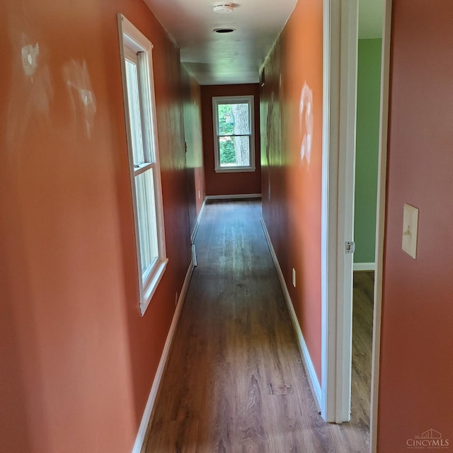 10595 Cozaddale Murdock St, Hamilton Twp, OH 45122 - hall featuring wood finished floors and baseboards