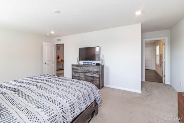 40 Glen Mary Dr, Pierce Twp, OH 45102 - bedroom featuring light carpet, baseboards, and recessed lighting