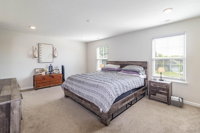 40 Glen Mary Dr, Pierce Twp, OH 45102 - bedroom featuring light carpet, baseboards, and recessed lighting