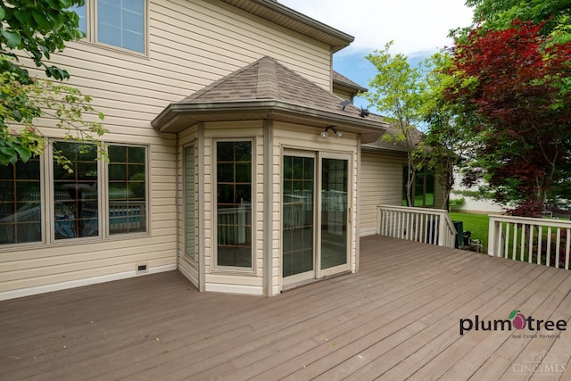 378 Natalie Ln, Turtle Creek Twp, OH 45036 - view of wooden terrace
