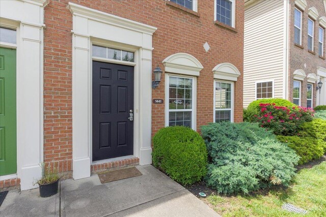 1441 Laurel Park Dr, Cincinnati, OH 45214 - property entrance with brick siding