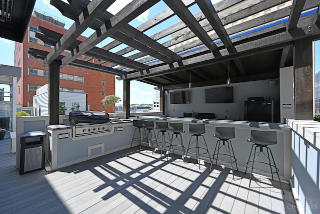 15 W Fourth St Unit 413, Cincinnati, OH 45202 - deck with a pergola
