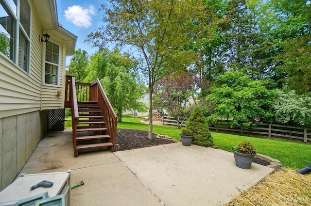 7785 Dew Drop Cir, Hamilton Twp, OH 45039 - view of patio featuring stairs and a wooden deck