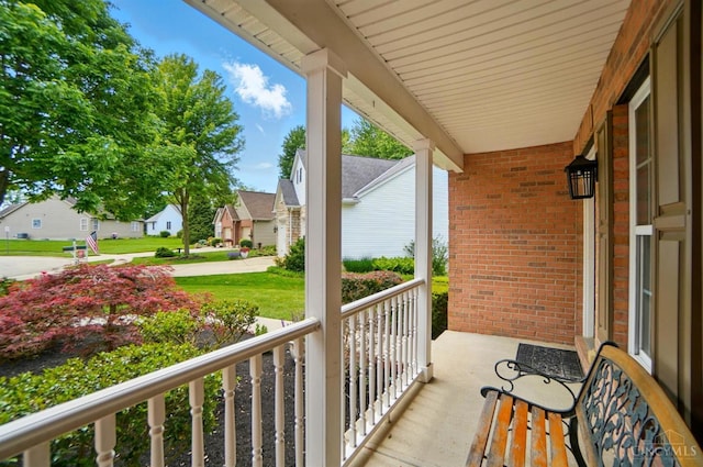 7785 Dew Drop Cir, Hamilton Twp, OH 45039 - covered porch with a residential view