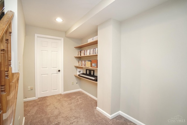 5509 Windmere Dr, Green Twp, OH 45248 - hallway featuring carpet, recessed lighting, and baseboards