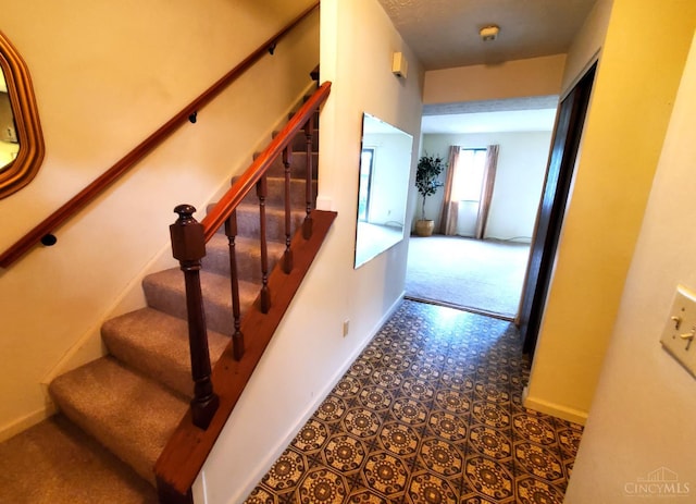 9521 Haddington Ct, Colerain Twp, OH 45251 - stairs featuring baseboards