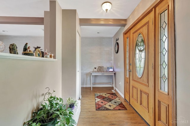 1366 Devils Backbone Rd, Green Twp, OH 45233 - entryway with light wood-type flooring and baseboards