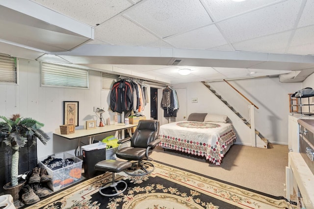 1366 Devils Backbone Rd, Green Twp, OH 45233 - bedroom with a drop ceiling and baseboards