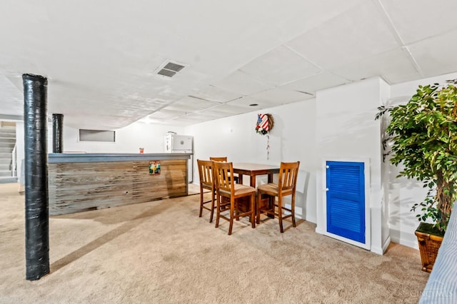 200 Santa Fe Rd, Middletown, OH 45042 - carpeted dining area featuring a drop ceiling
