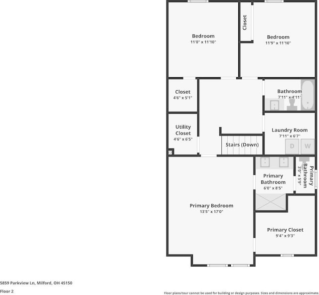 5859 Parkview Ln, Miami Twp, OH 45150 - room layout