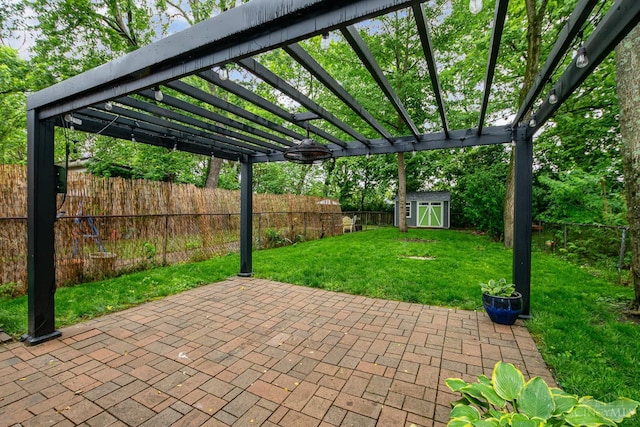 4226 Chambers St, Cincinnati, OH 45223 - view of patio / terrace featuring a pergola
