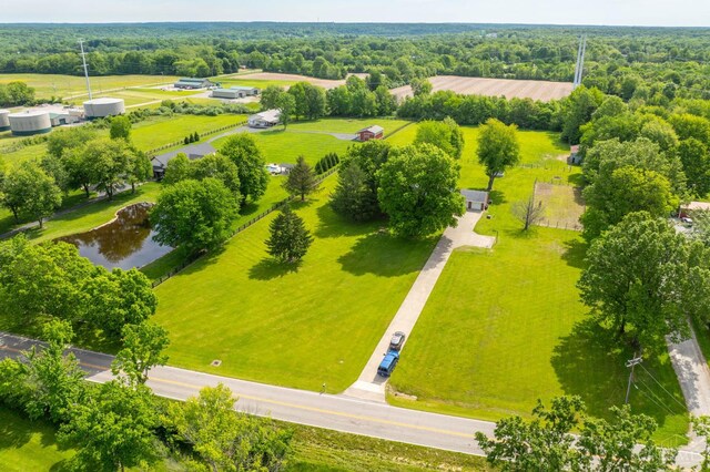6290 Ludlum Rd, Salem Twp, OH 45152 - bird's eye view of a heavily wooded area and a large body of water