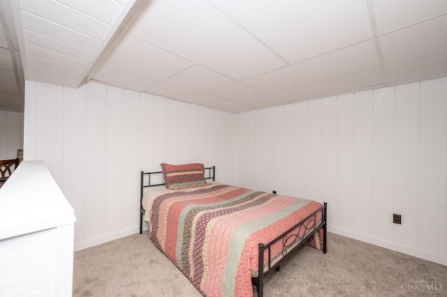 6290 Ludlum Rd, Salem Twp, OH 45152 - bedroom with carpet floors, baseboards, and a drop ceiling