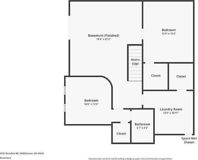 4723 Rosedale Rd, Middletown, OH 45042 - room layout